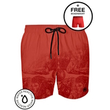 Muchachomalo Water React red/print swimshort