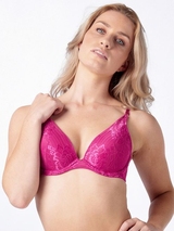 After Eden Flora fuchsia push up bra