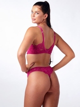 After Eden D-Cup & Up Faro fuchsia thong