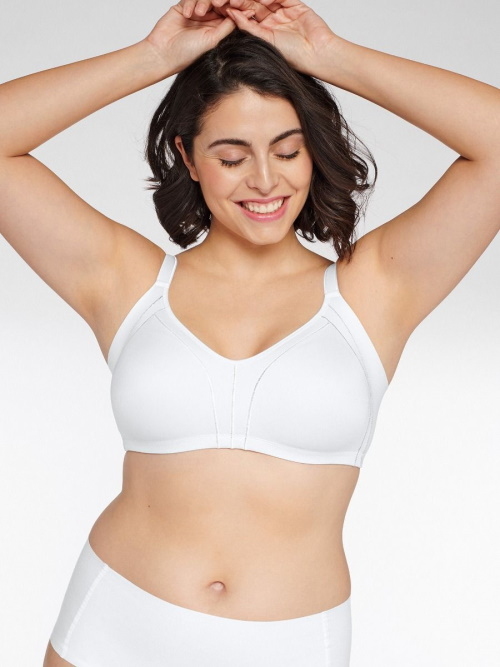Naturana Minimizer white wireless bra