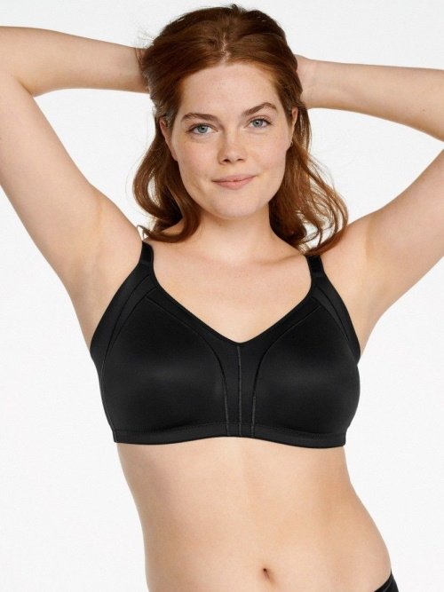 Naturana Minimizer black wireless bra