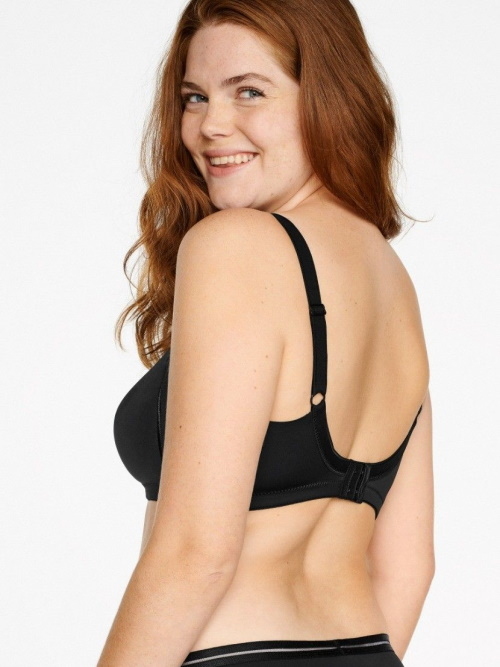 Naturana Minimizer black wireless bra