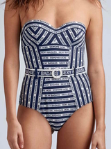 Marlies Dekkers Swimwear Sexy Badass navy/white bathingsuit