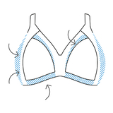 Naturana Minimizer red wireless bra