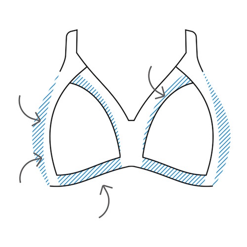 Naturana Minimizer violet wireless bra