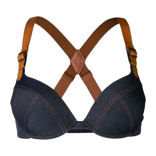 Marlies Dekkers Calamity Jane jeans blue push up bra