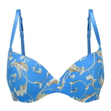 Sapph Comfort print/blue push up bra