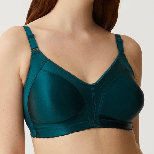 Order Naturana Minimizer Green Wireless Bra online.