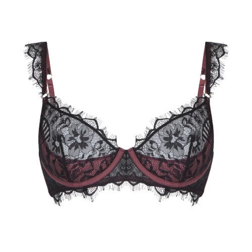 LingaDore LingaDore Love Black Ruby black/red non-padded bra