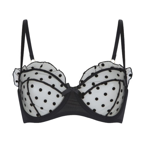 LingaDore LINGADORE LOVE BLACK FLOCK black non-padded bra
