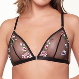 LingaDore LingaDore Love flower Mesh black/print wireless bra