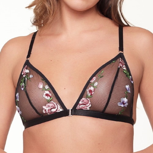 LingaDore LingaDore Love flower Mesh black/print wireless bra