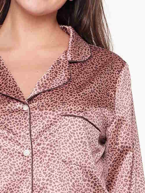 LingaDore Night Animal Cork brown/print pajama
