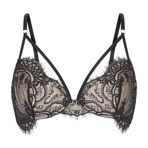 LingaDore Strappy Lace black non-padded bra