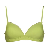 My Basic by After Eden Comfy blue/lime wireless bra