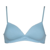 My Basic by After Eden Comfy grey/blue wireless bra