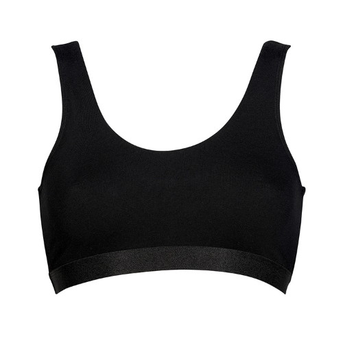 My Basic by After Eden Sporty black wireless bra