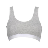 My Basic by After Eden Sporty grey melange wireless bra