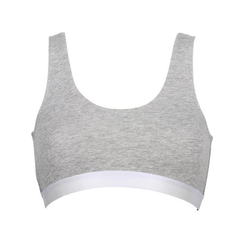 My Basic by After Eden Sporty grey melange wireless bra
