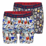 A Fish Named Fred Wintersport  navy/print boxer short