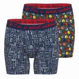 A Fish Named Fred Wintersport  navy/print boxer short