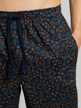 Tom Tailor Leafs navy/print pyjama pant