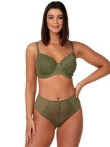 After Eden D-Cup & Up NF BO khaki thong