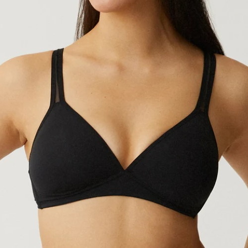 Naturana Monday black wireless bra