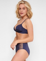 LingaDore Daily Maxi Slip navy blue high waist brief