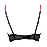 After Eden Norree red/black push up bra