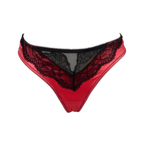After Eden Norree red/black thong