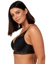 After Eden D-Cup & Up Do black padded bra