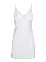 LingaDore Night Heather Blue off white slipdress
