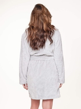 LingaDore Night Fluffy grey bathrobe