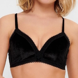 LingaDore Velvet black padded bra