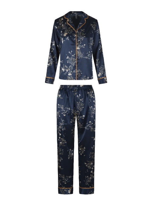 LingaDore Night SATIN navy/print pajama