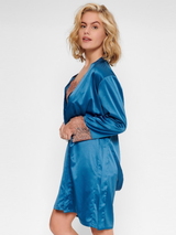 LingaDore Night Cedar Wood petrol kimono