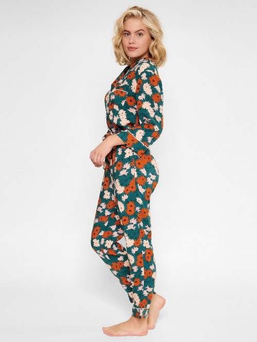 LingaDore Night Retro green/print jumpsuit