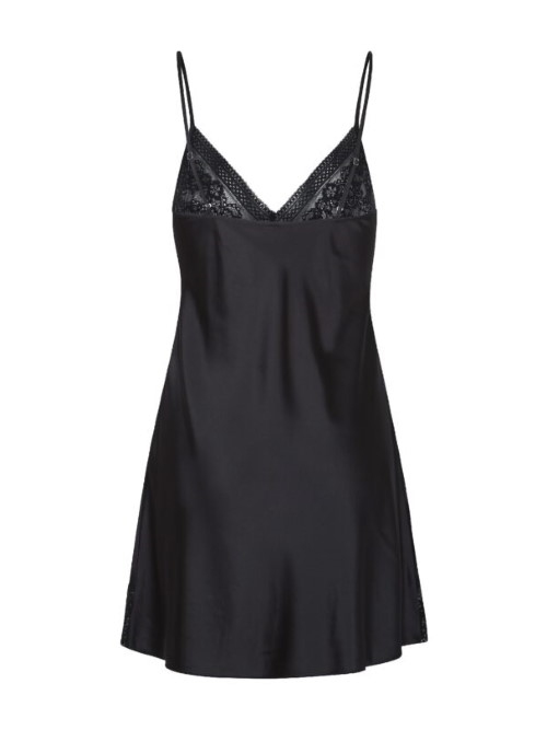 LingaDore Night Delicate Black black slipdress