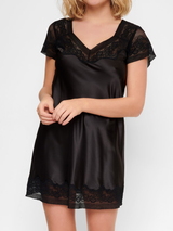 LingaDore Night Delicate Black black nightdress