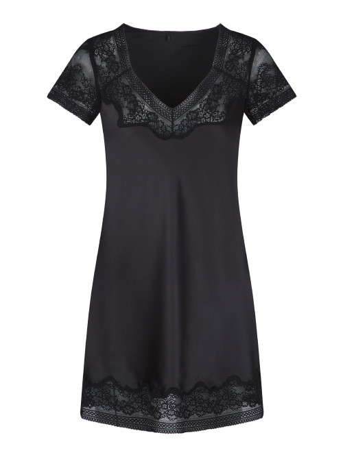 LingaDore Night Delicate Black black nightdress