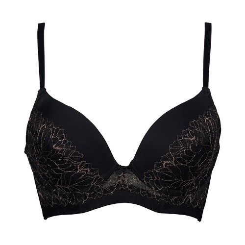 After Eden Novi black/gold padded bra