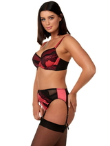 After Eden D-Cup & Up Nikita red/black suspender