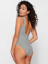 LingaDore Beach Summer Stripes grey/white bathingsuit