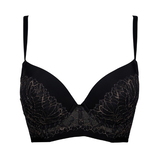 After Eden D-Cup & Up Novenna black/gold padded bra