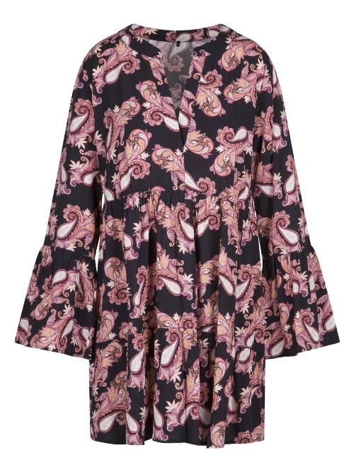 LingaDore Beach Paisley Love black/print tunic
