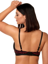 After Eden D-Cup & Up Naomi black/red padded bra