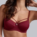 Marlies Dekkers Space Odyssey dark red non-padded bra