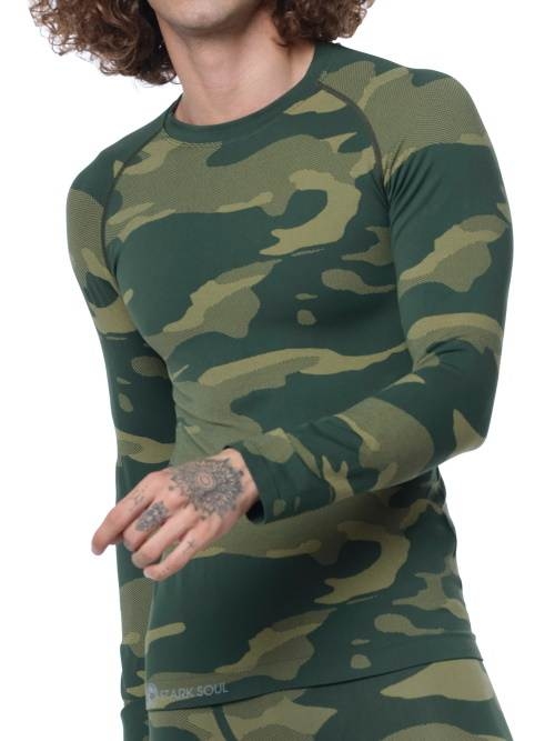 Stark Soul Camouflage green/print men's thermo t-shirt