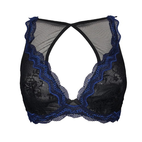 After Eden Noabi black/blue non-padded bra
